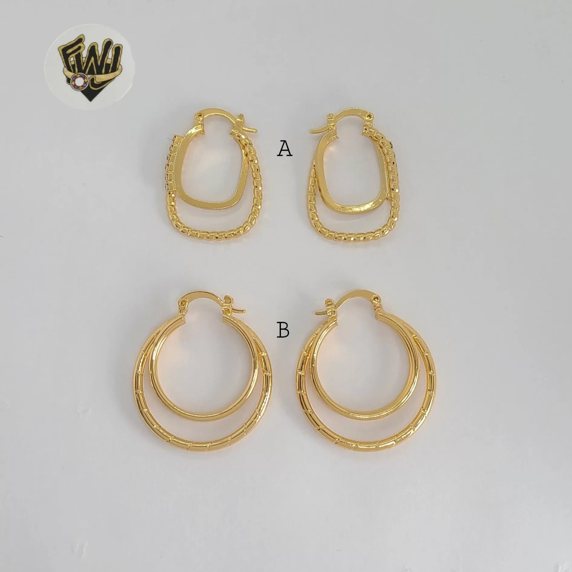 (1-2727-2) Gold Laminate - Alternative Hoops - BGO