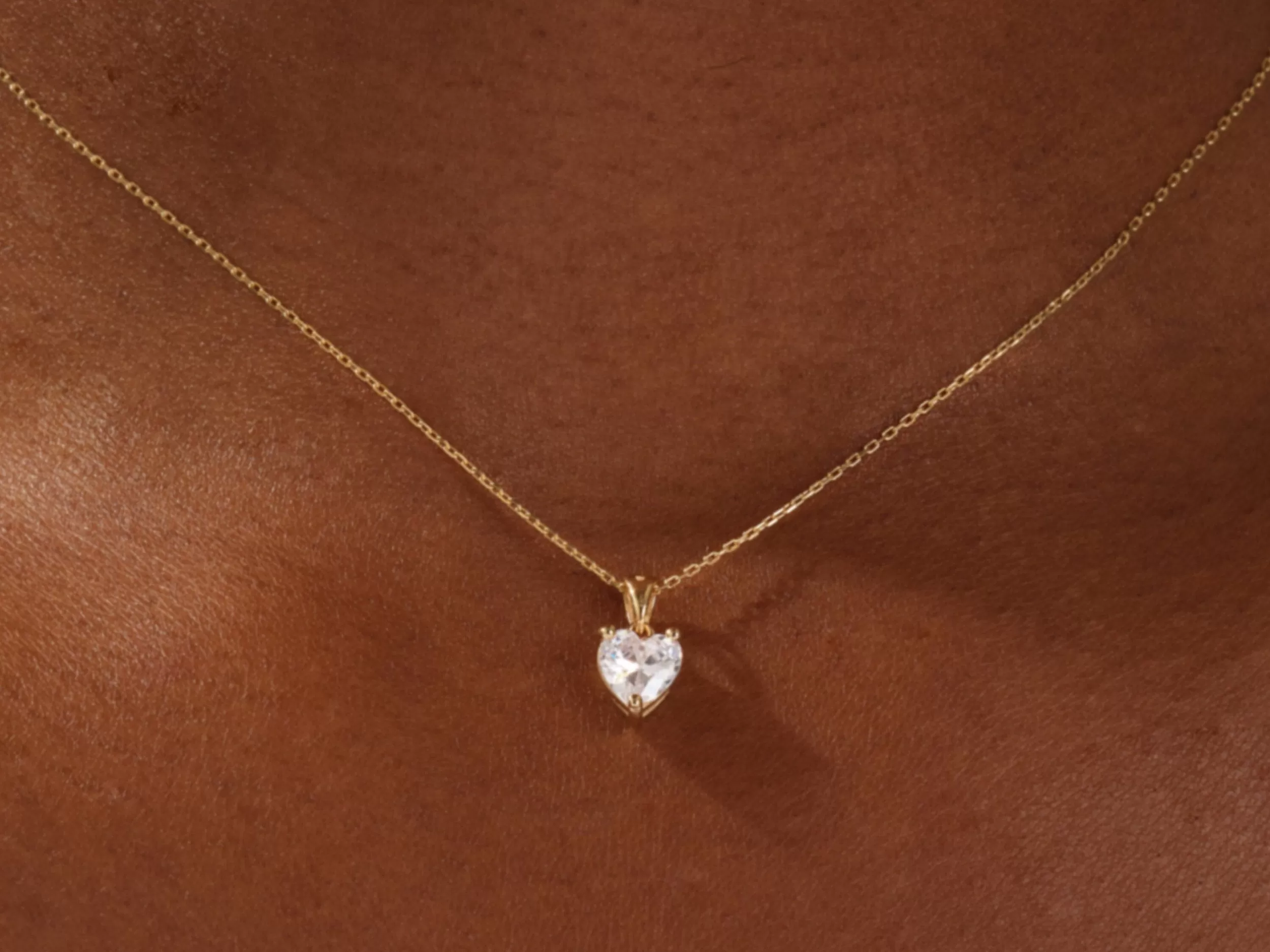 1.0 CT Heart Moissanite Diamond Solitaire Necklace