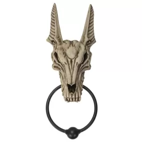 10" Anubis Skull Door Knocker