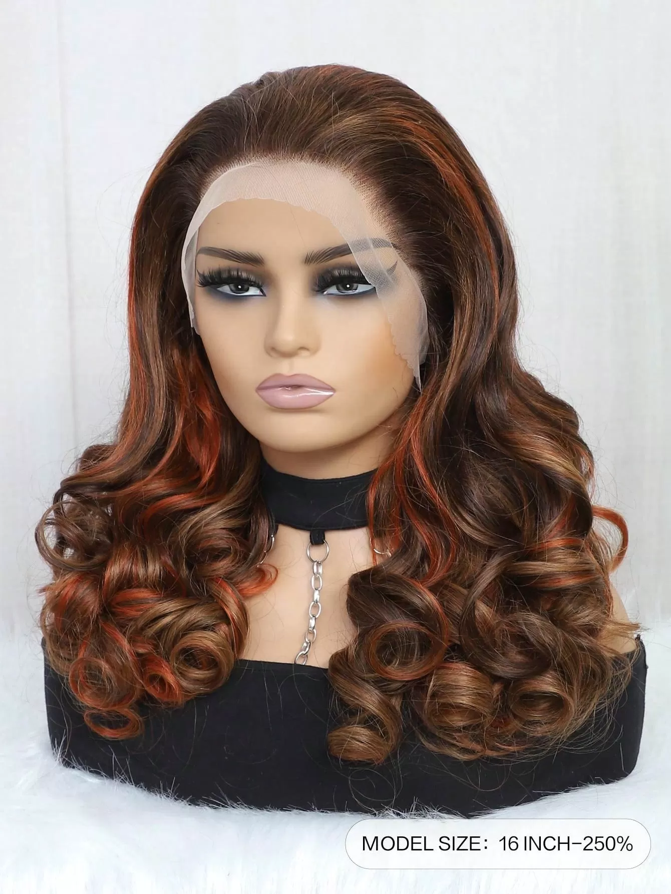 13X4 Transparent Lace Front Curly 250% Density Human Hair Wig