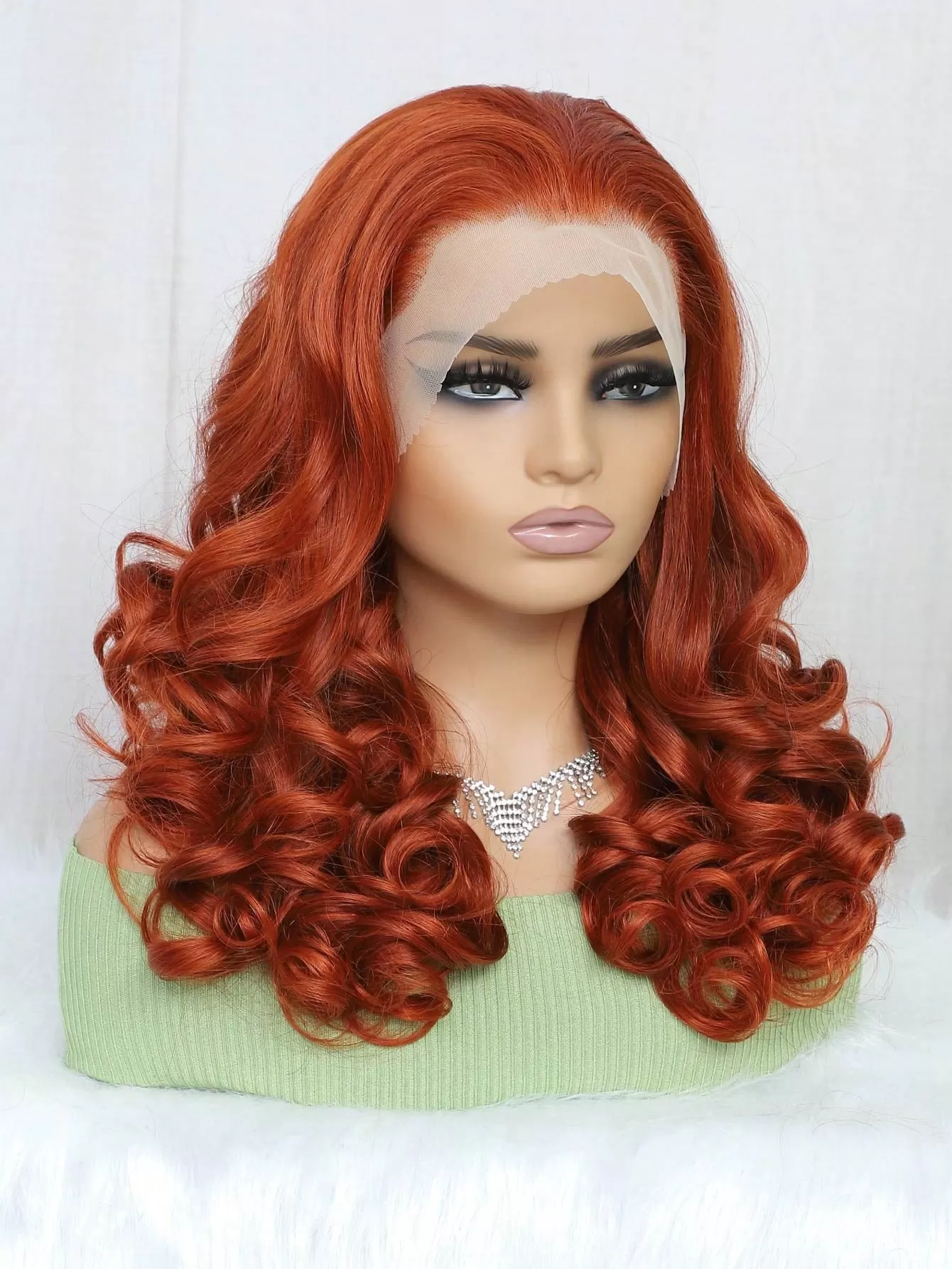 13X4 Transparent Lace Front Curly 250% Density Human Hair Wig