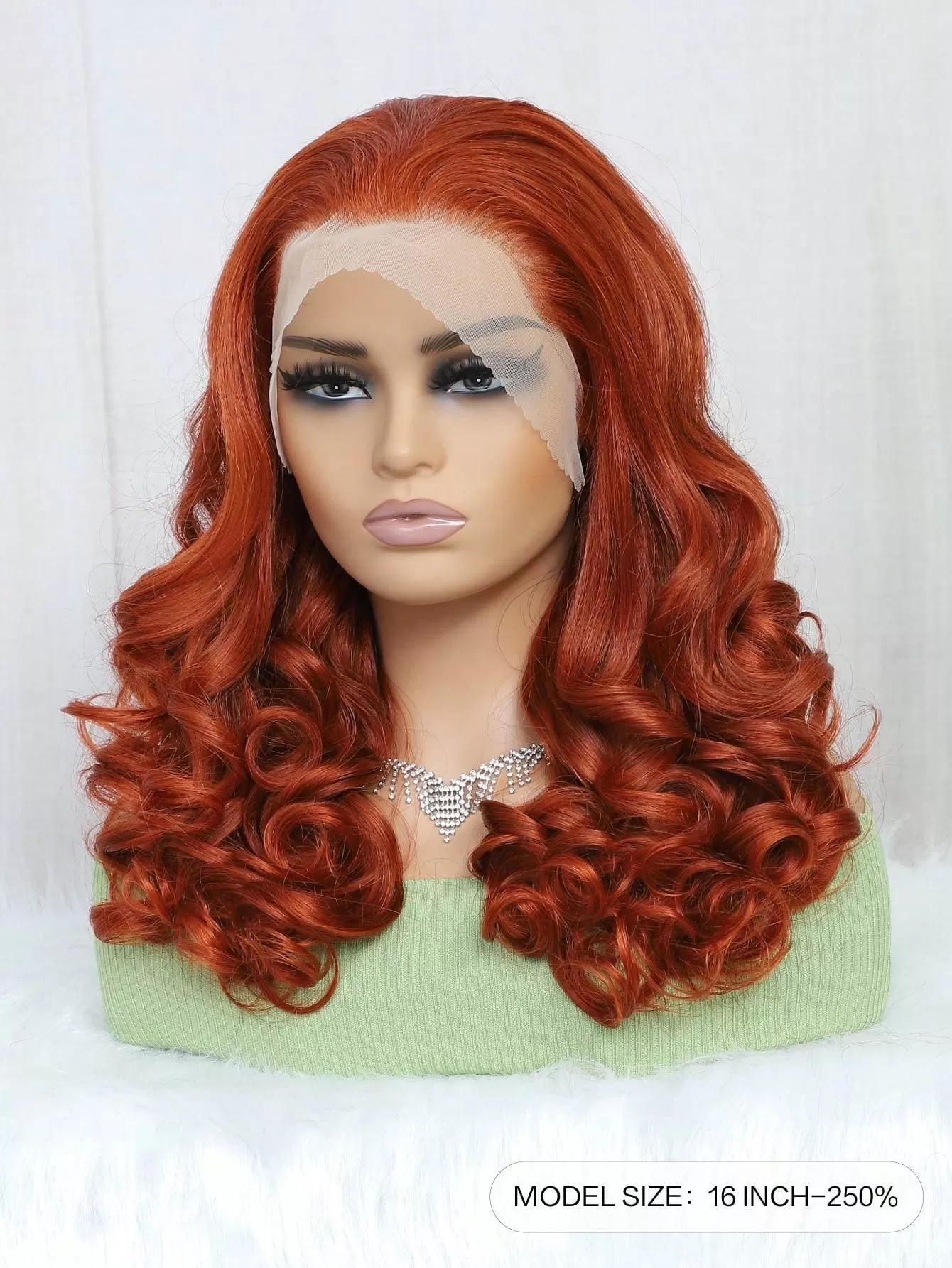 13X4 Transparent Lace Front Curly 250% Density Human Hair Wig