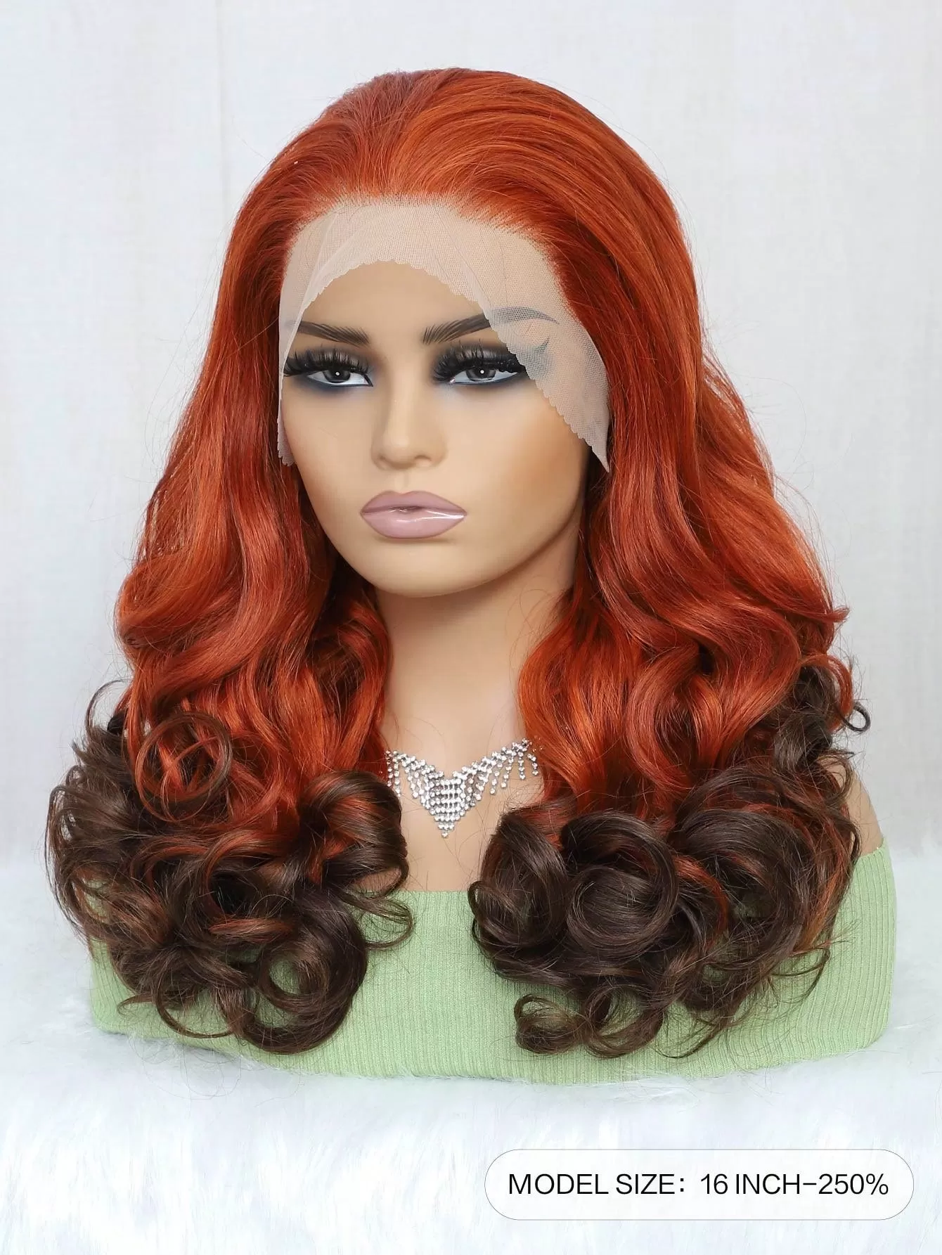 13X4 Transparent Lace Front Curly 250% Density Human Hair Wig