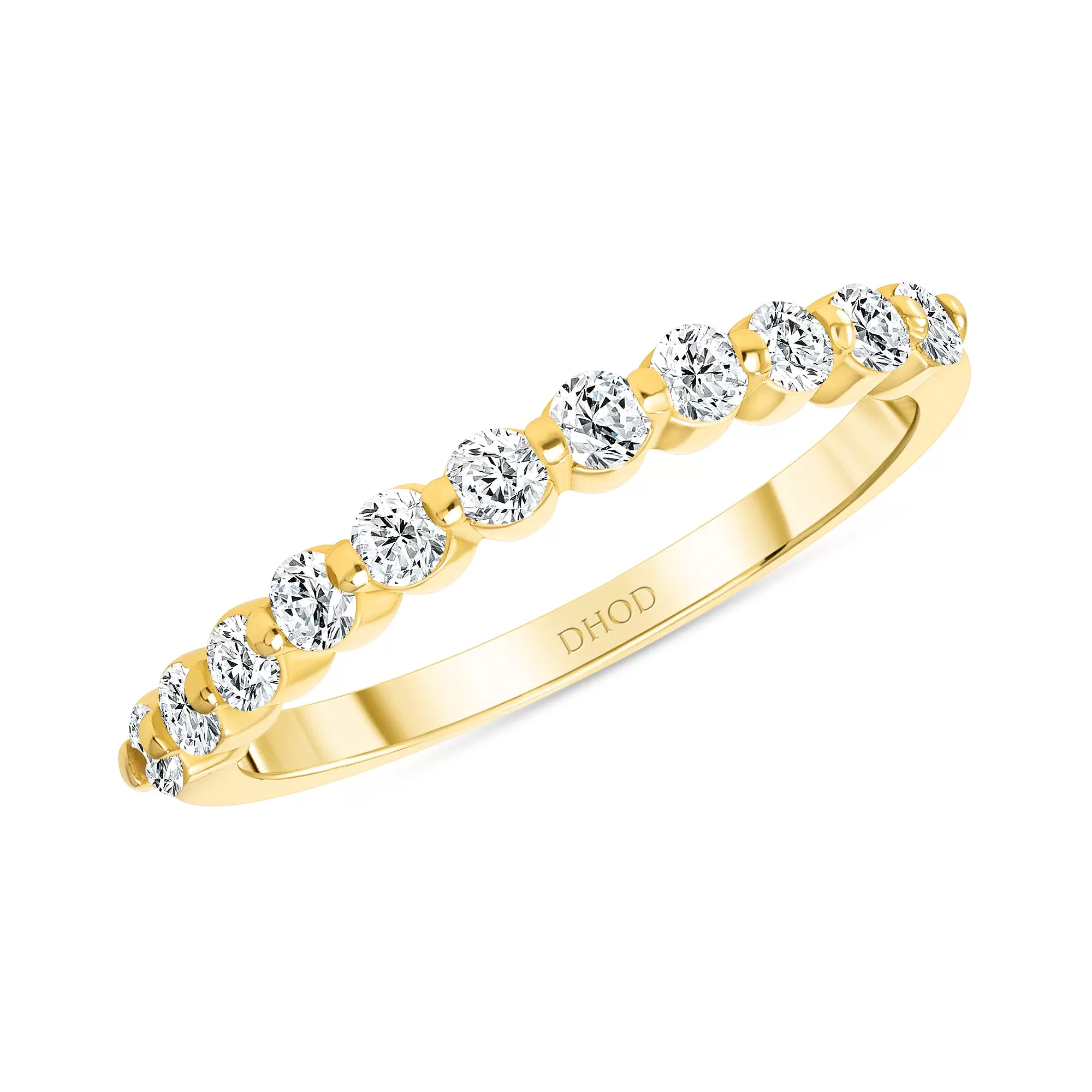 14K Gold Single Prong 2MM Diamond Band