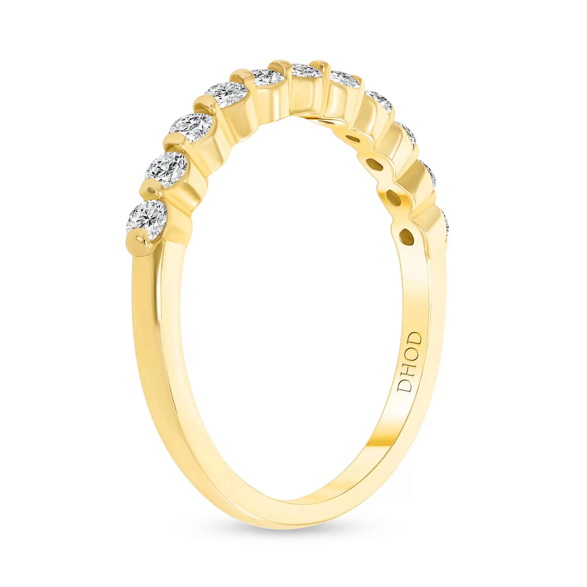 14K Gold Single Prong 2MM Diamond Band