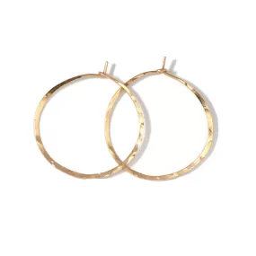 1.5 Inch Endless Thin Hoop Earrings