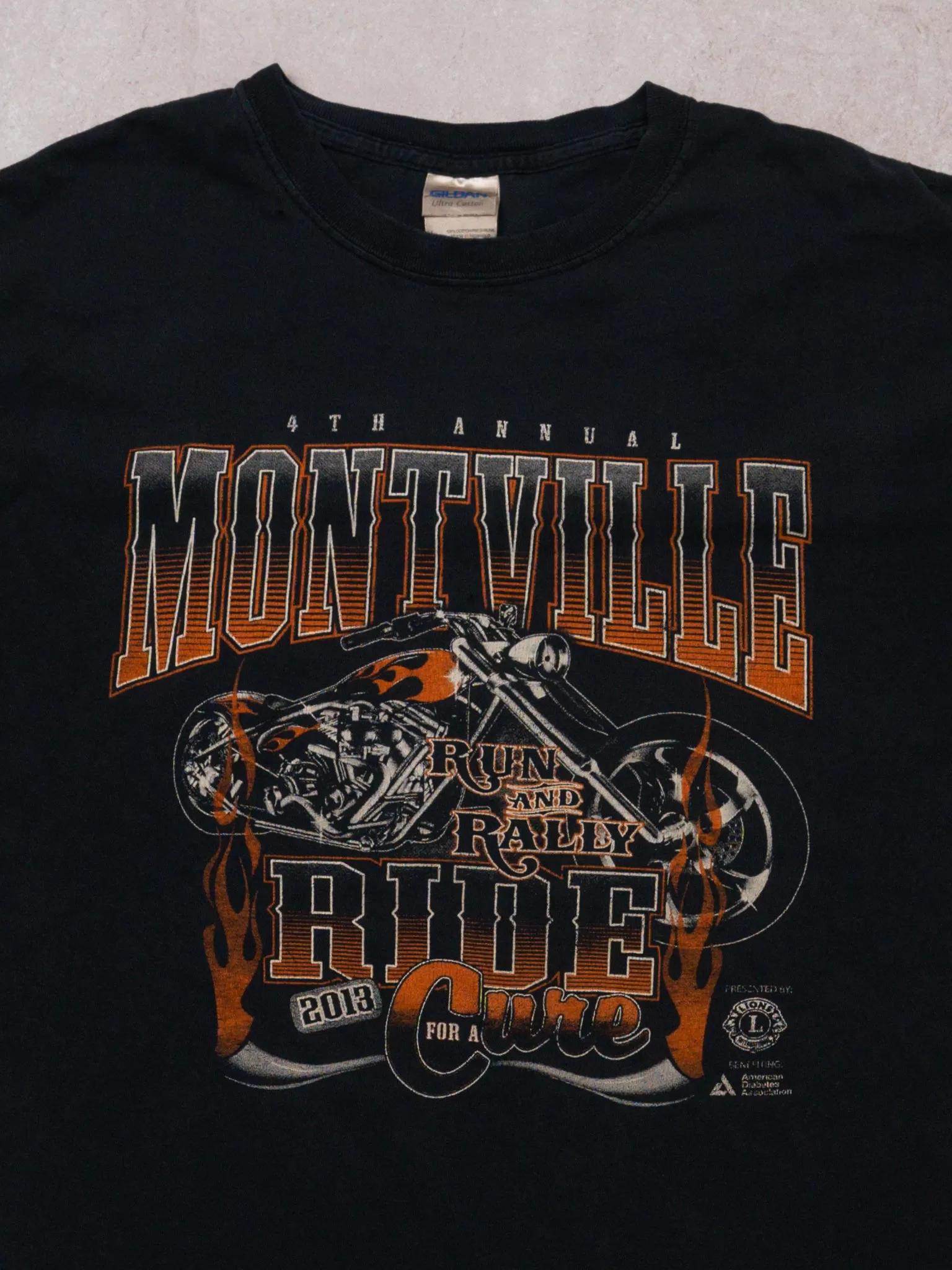 2000's Black Montville Run   Rally Ride Tee (M)