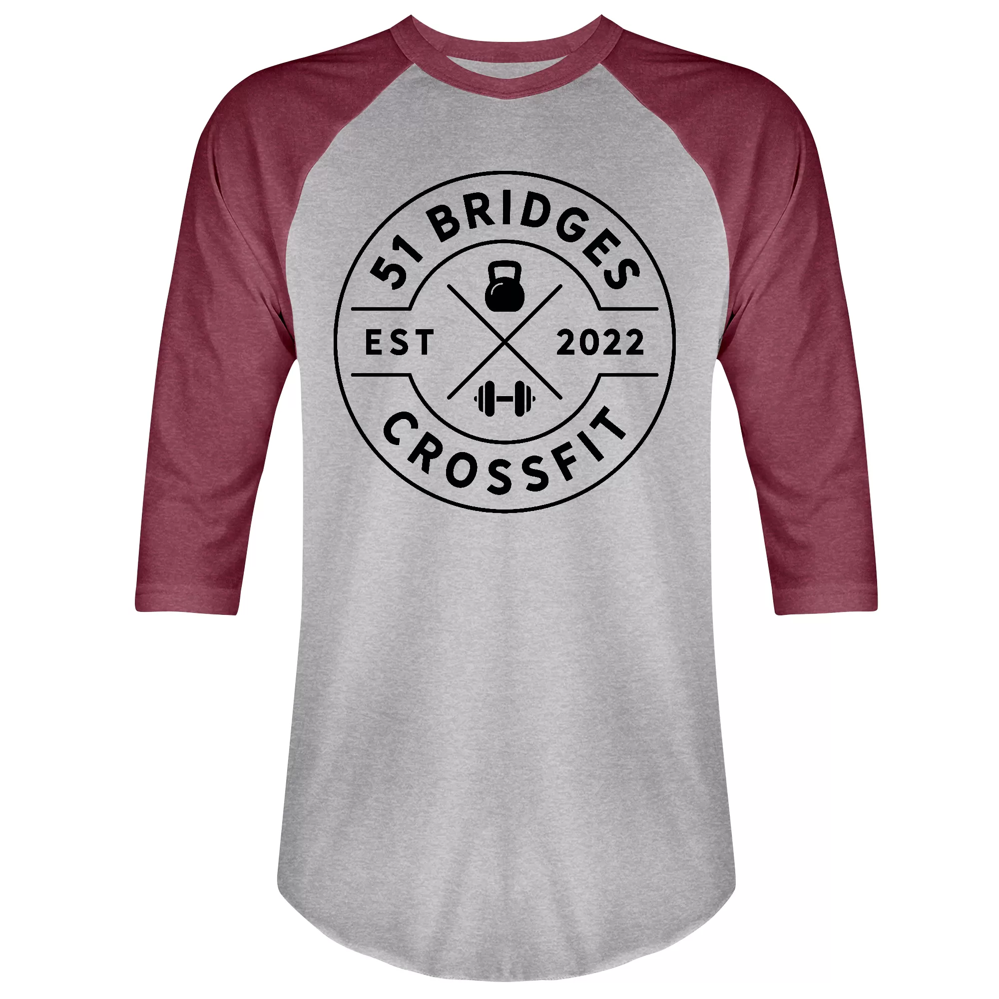 51 Bridges CrossFit Round Mens - 3/4 Sleeve