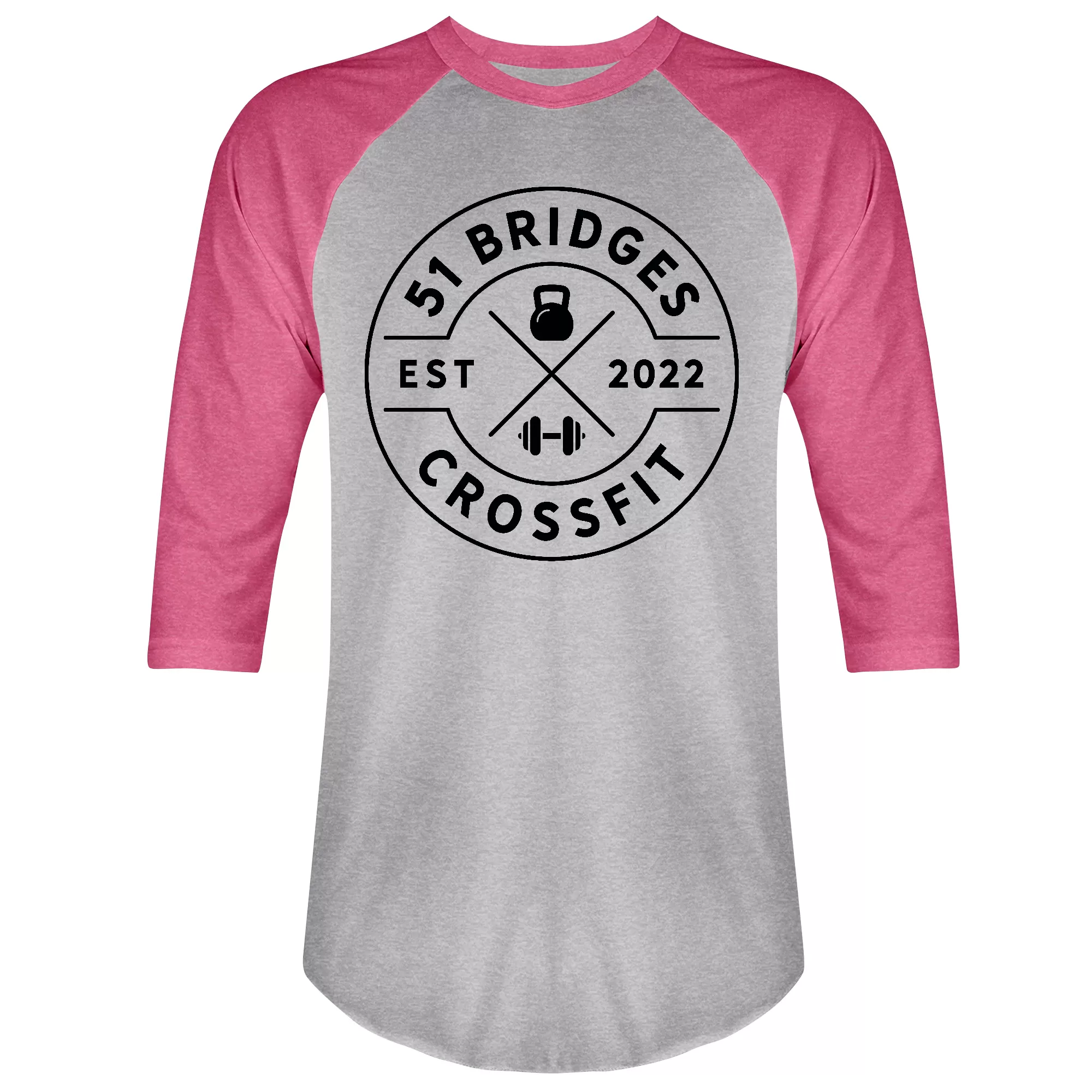 51 Bridges CrossFit Round Mens - 3/4 Sleeve