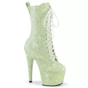 7 Inch Heel ADORE-1040GR Mint Glitter