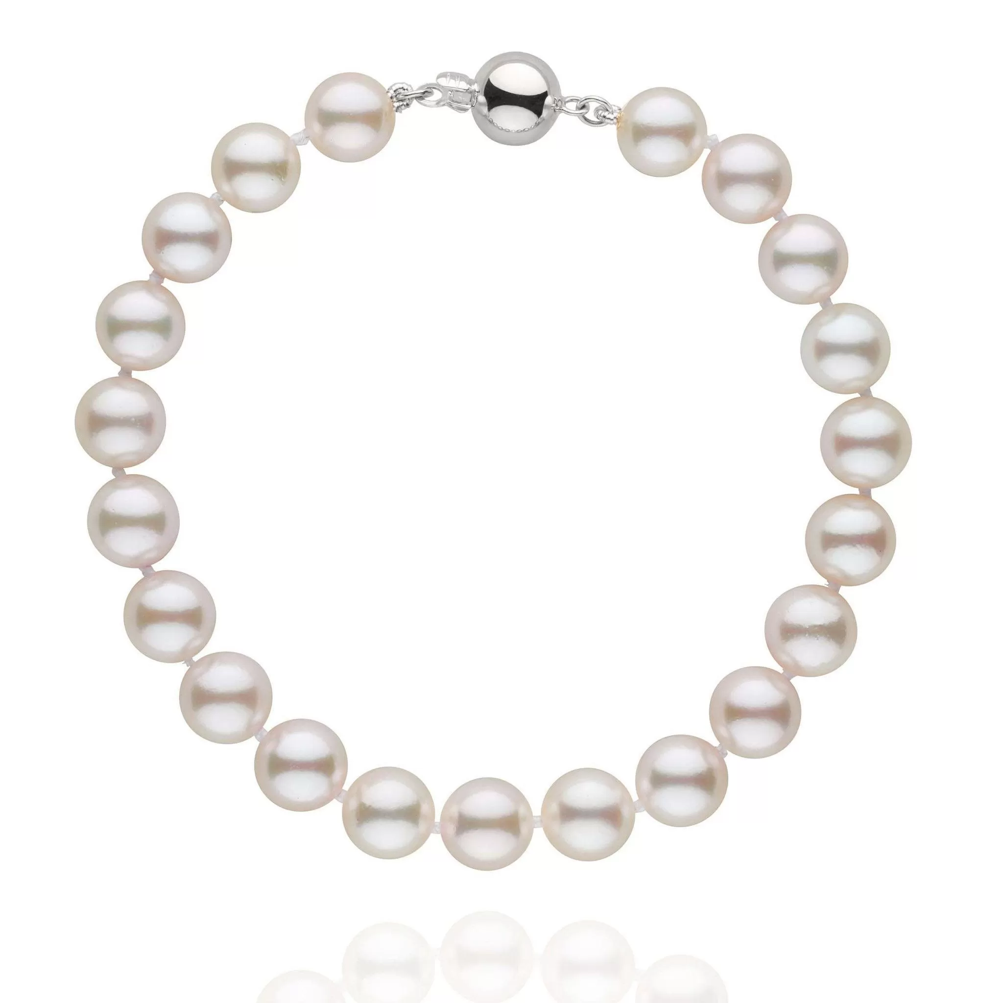 7.5-8.0 mm White Akoya AA  Pearl Bracelet