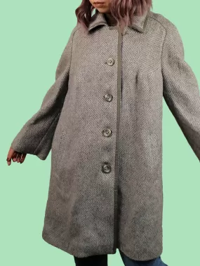 80's West Germany Pure New Wool Coat - size M-L