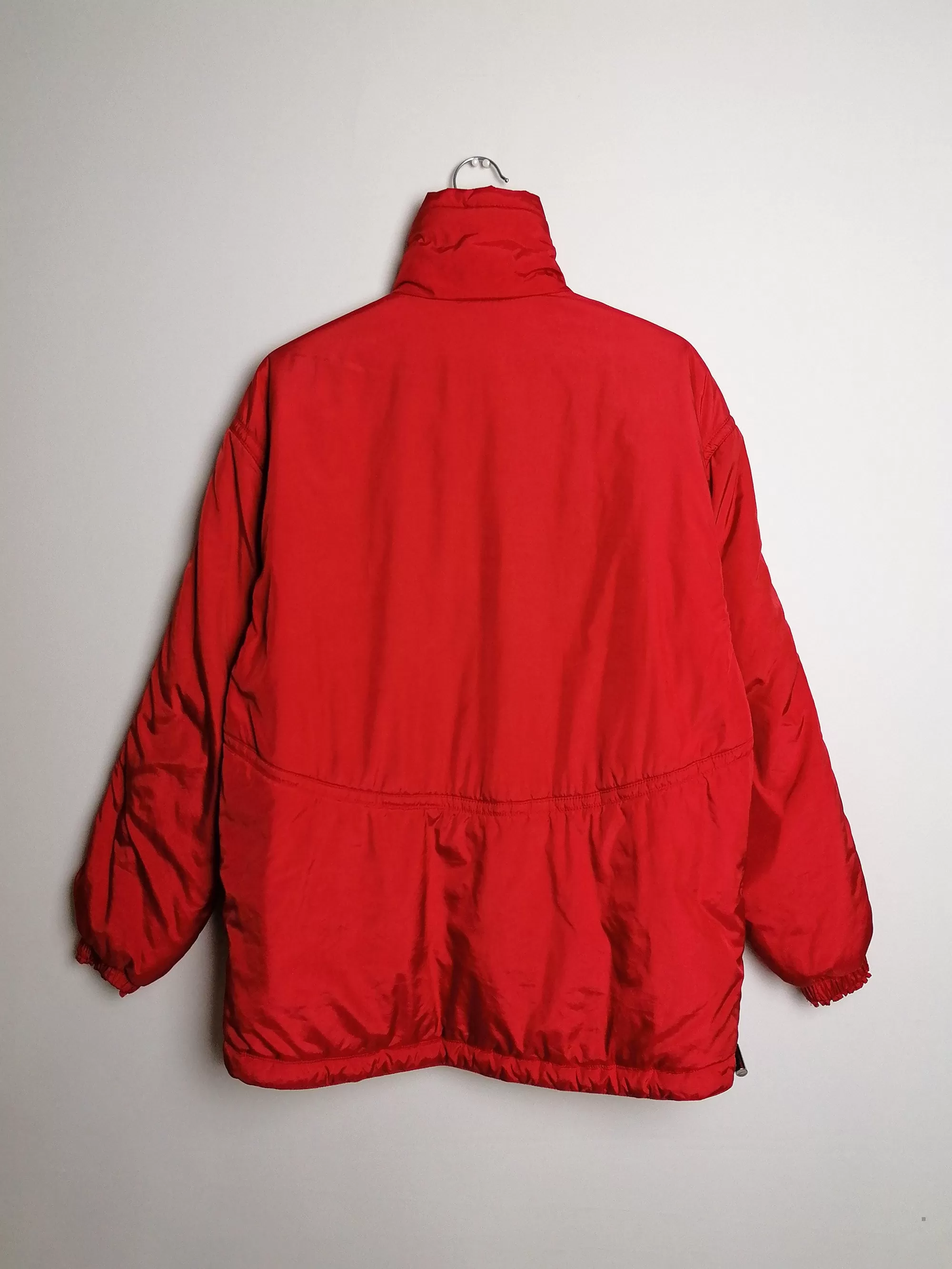 90's SPORTALM Kitzbuhel Anorak Shiny Red Winter Ski Jacket - size S-M