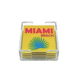 Acrylic Miami Coasters