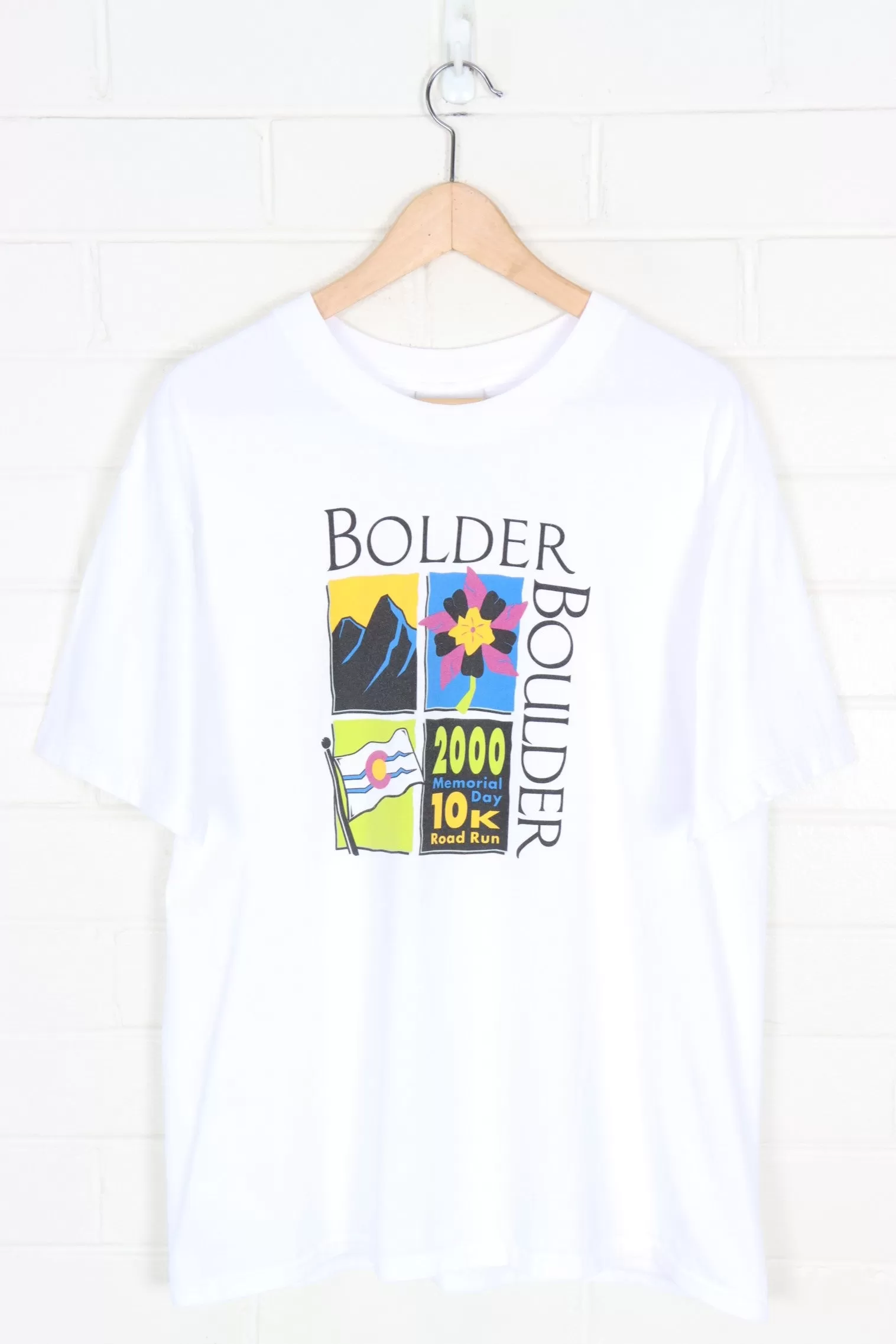 ADIDAS Bolder Boulder 2000 Memorial Day Road Run Tee (M-L)