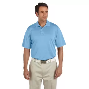 adidas Golf Men's ClimaLite Tide Blue S/S Textured Polo