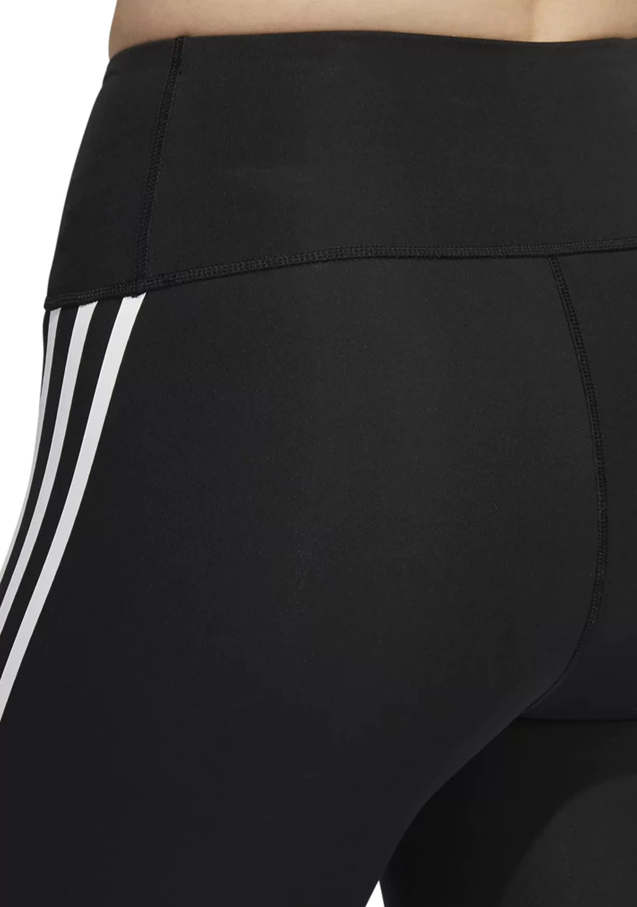 Adidas Womens Optime Trainicons 3-Stripes Bike Short Leggings <br> H64228