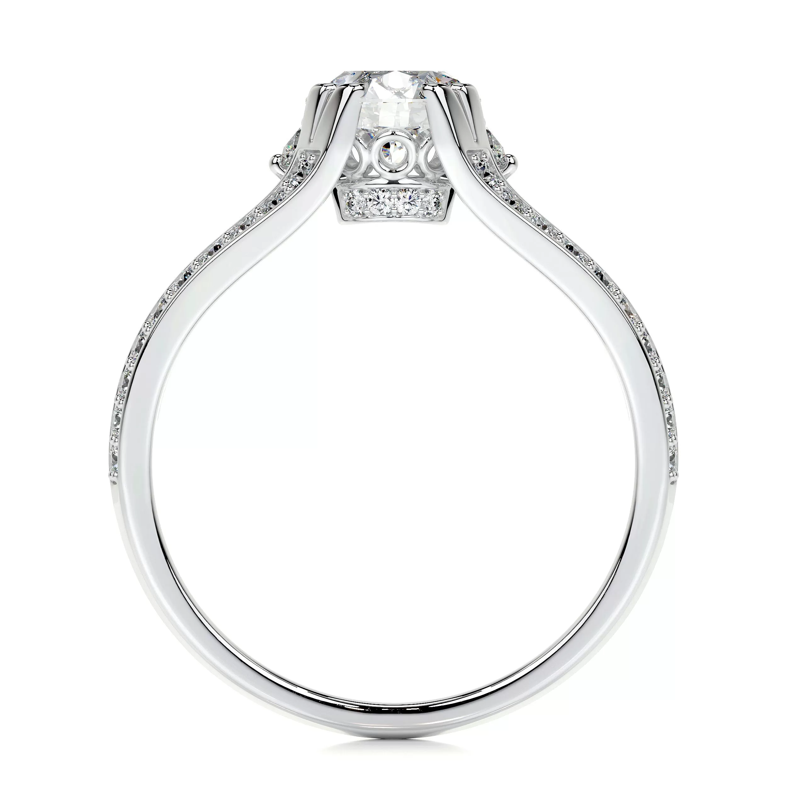 Alex Lab Grown Diamond Ring -18K White Gold