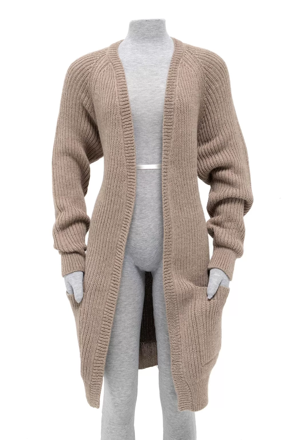 Alpaca Sweater Coat Clay