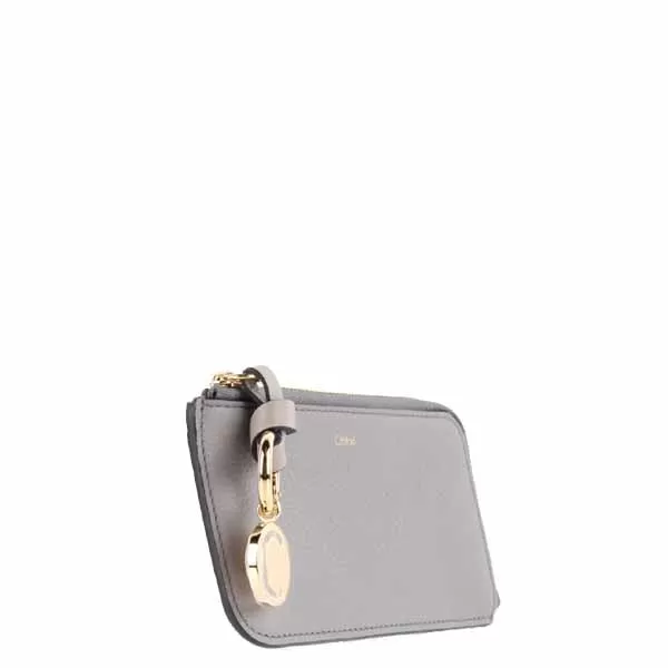 Alphabet Zip Card Holder, Cashmere Grey