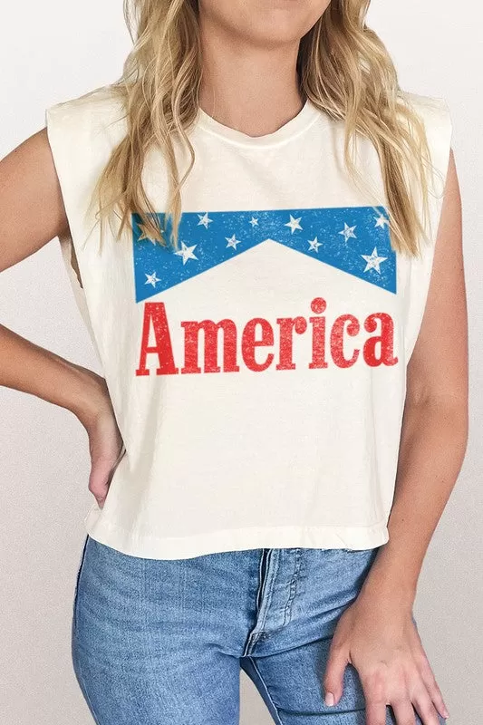 America Star Muscle Tee