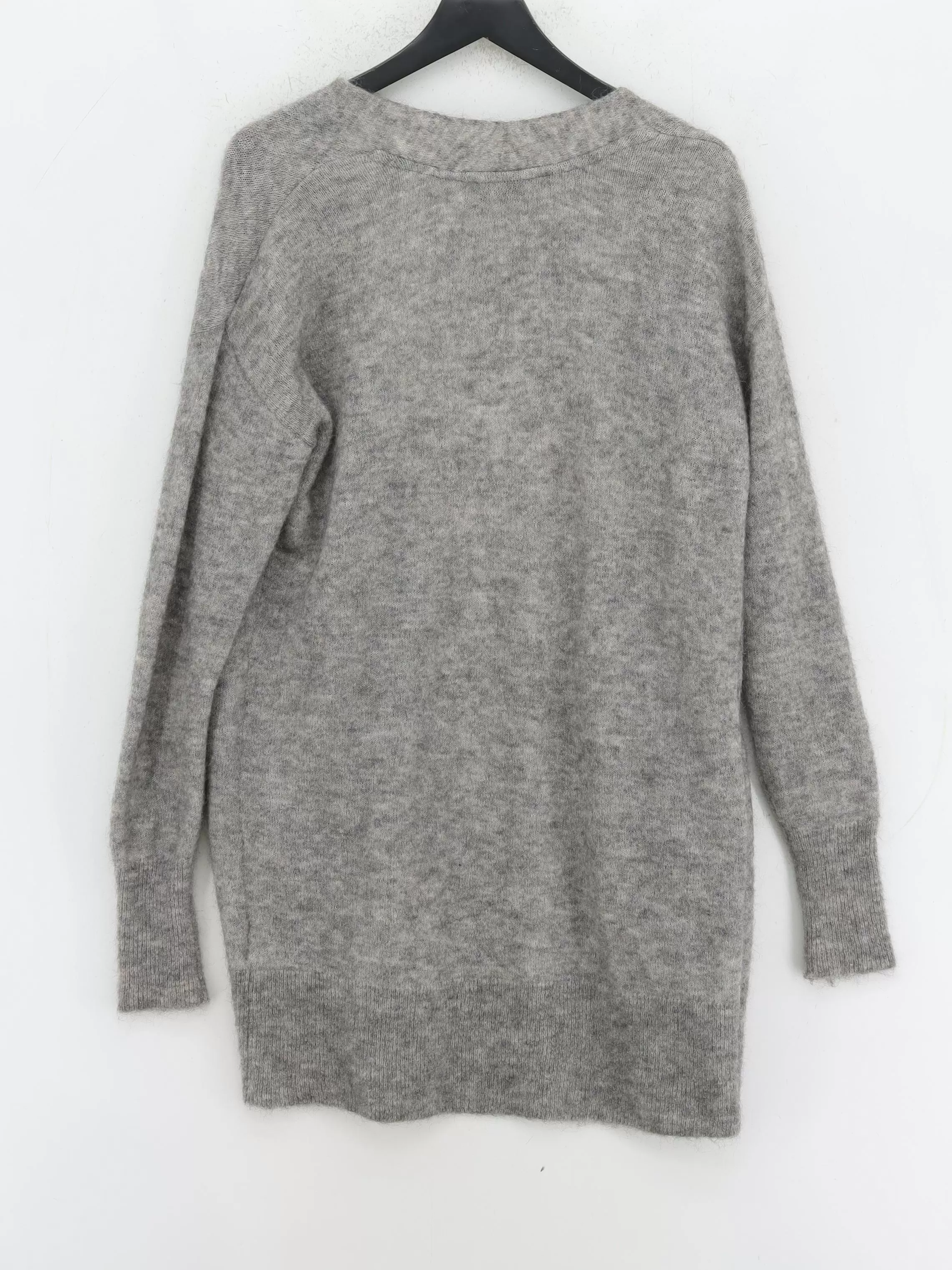 & Other Stories Women's Cardigan S Grey Polyamide with Elastane, Mohair, Wool