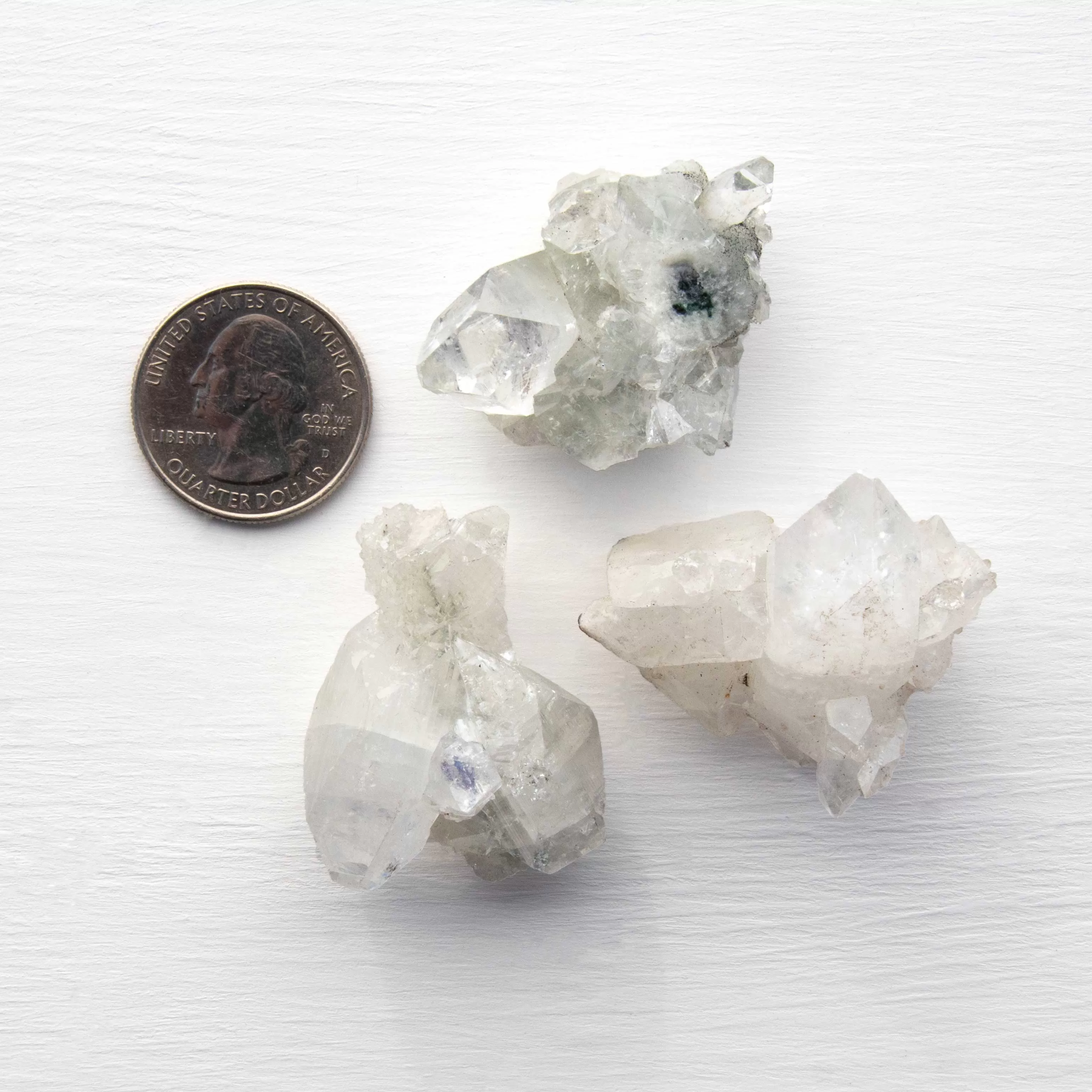 Apophyllite- White, Clusters