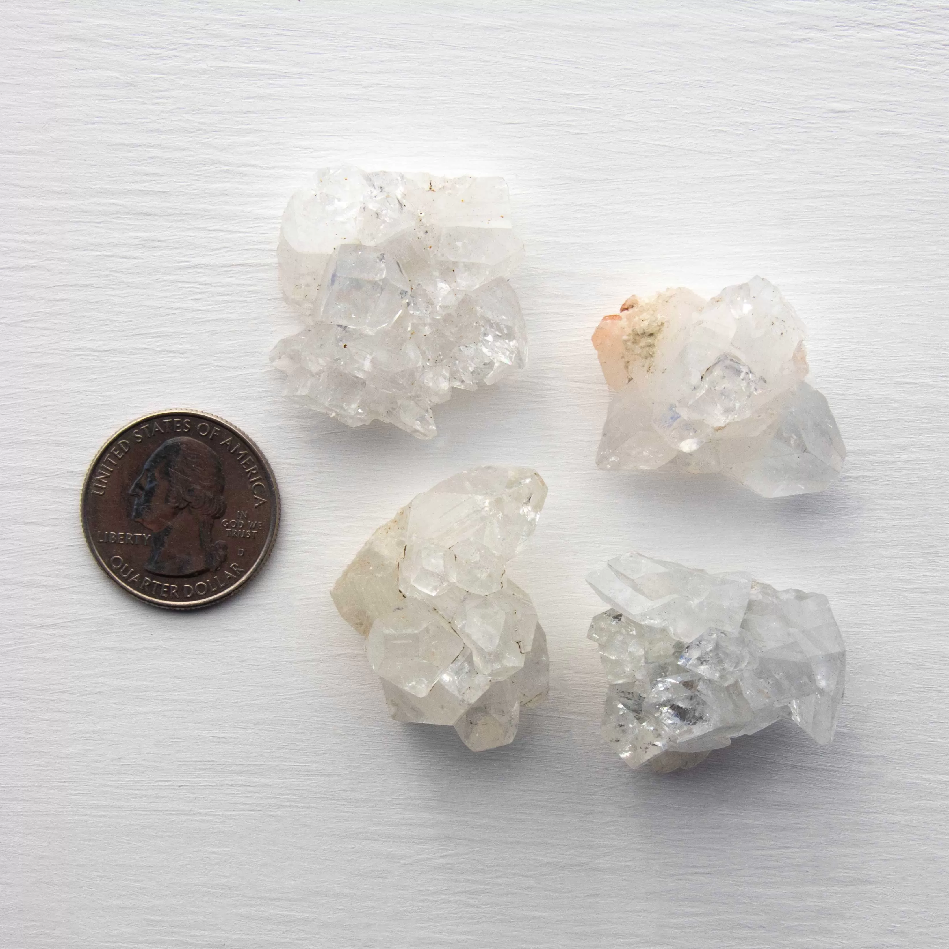 Apophyllite- White, Clusters