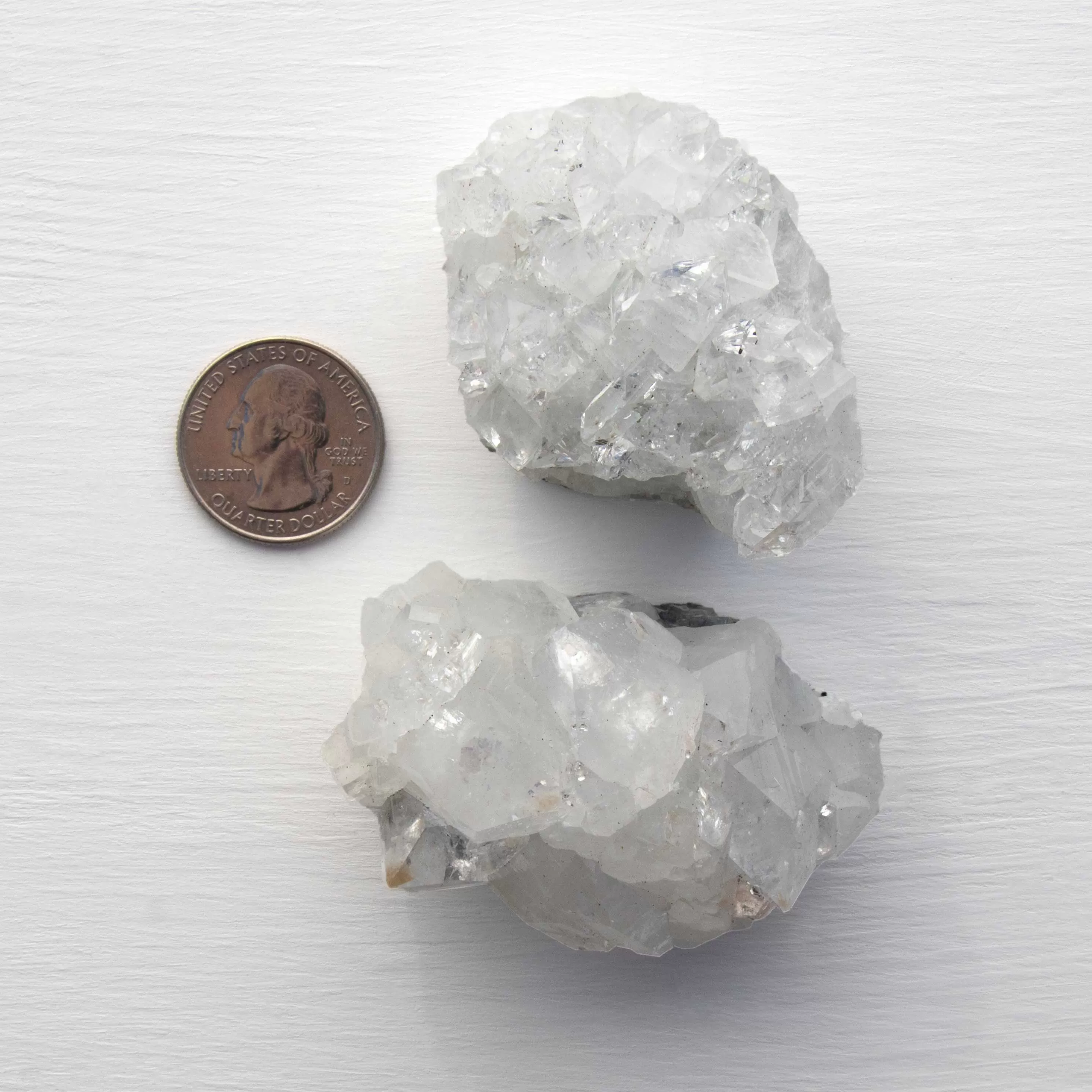 Apophyllite- White, Clusters