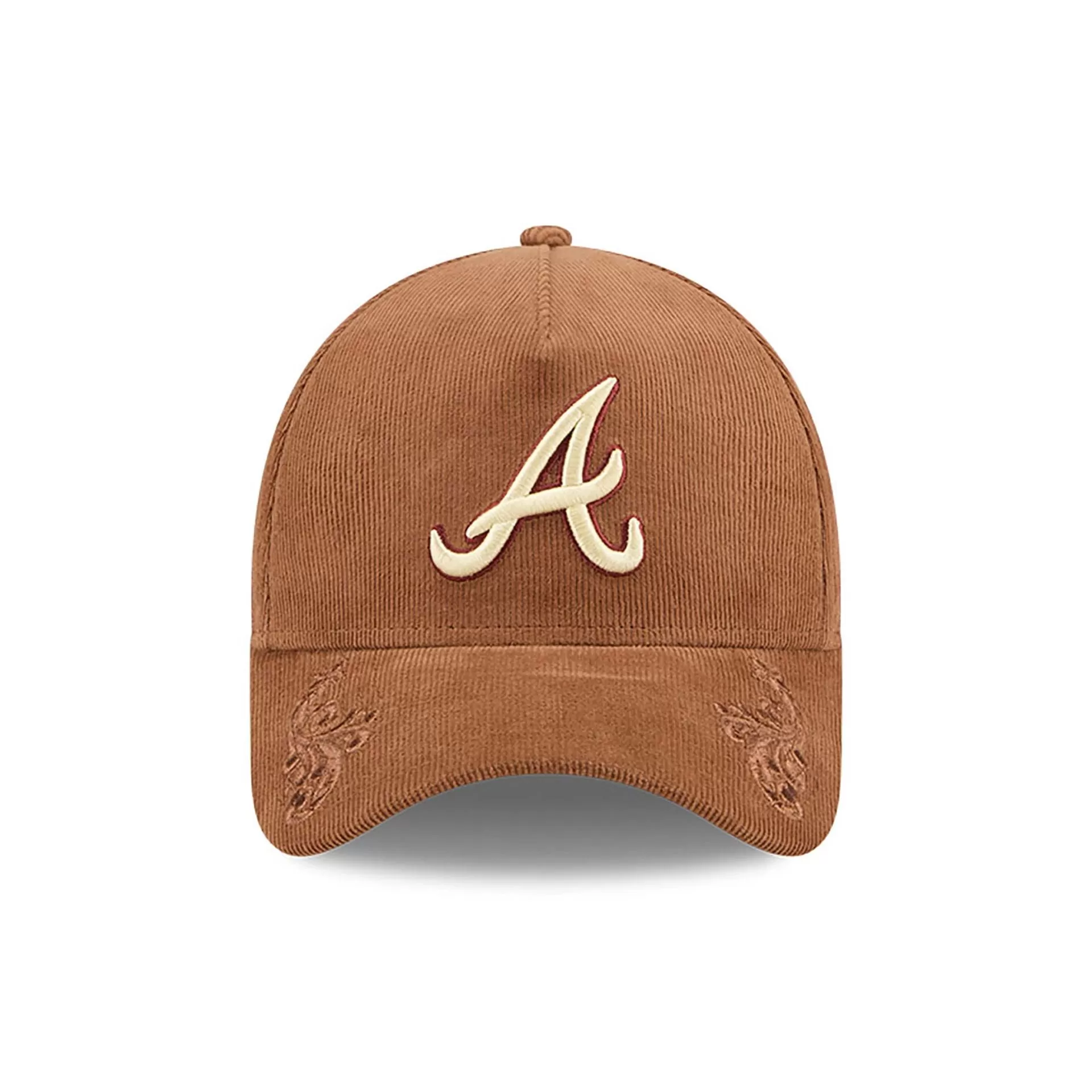 Atlanta Braves Ornamental Cord Brown 9FORTY A-Frame Adjustable Cap