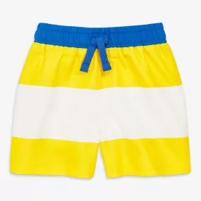 Baby swim trunk in rugby stripe