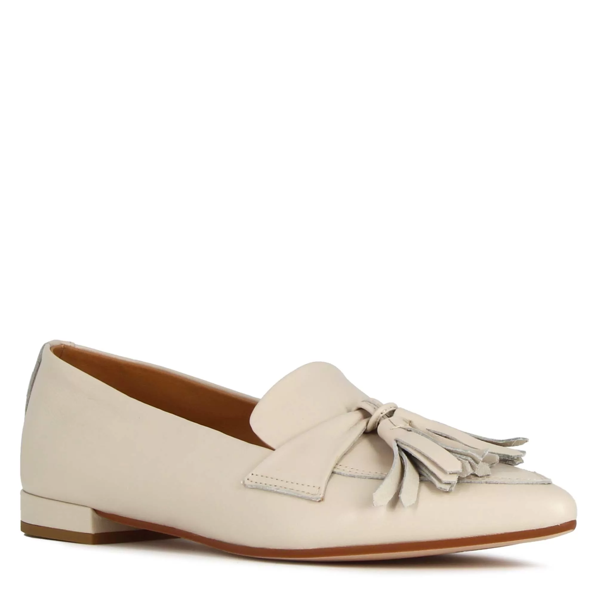 Ballerina da donna casual con nappine colore beige