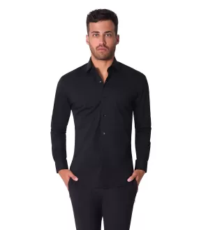 Bertigo Shirt | Cooper-18 Black Solid