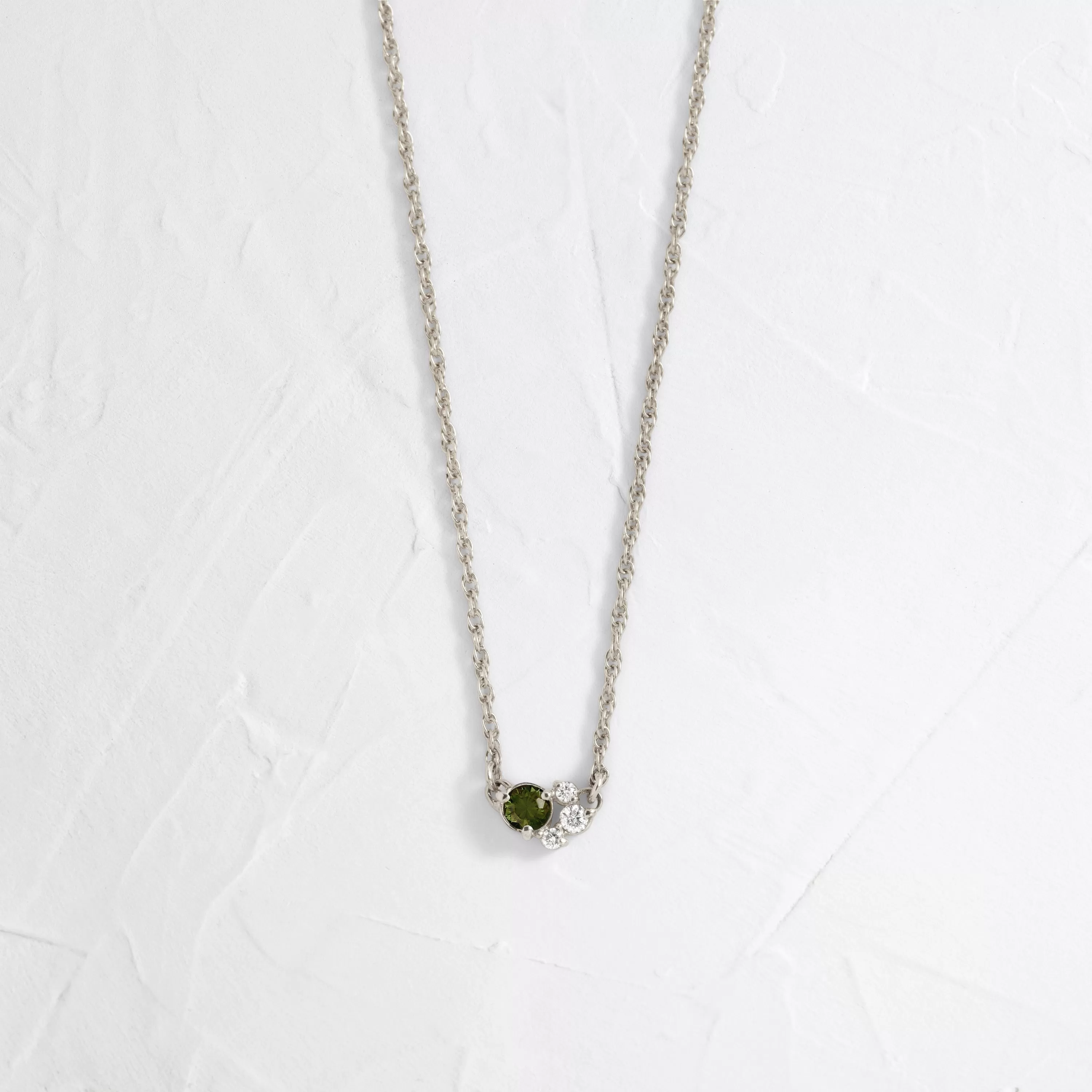 Birthstone Cluster Necklace - In Stock