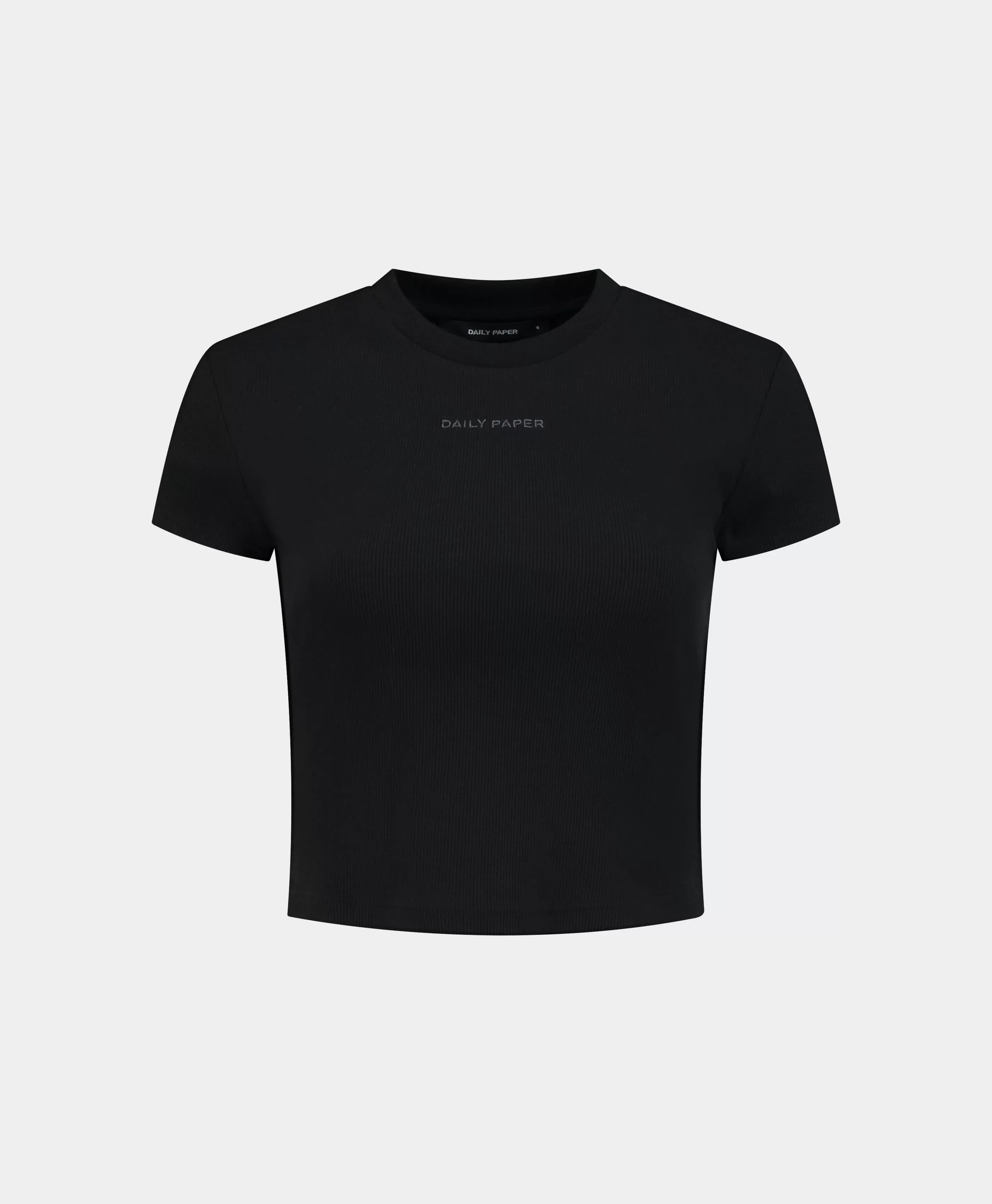 Black Logotype Cropped T-Shirt