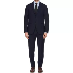 BOGLIOLI Milano "K. Jacket" Navy Blue Virgin Wool Unlined Suit NEW Slim Fit