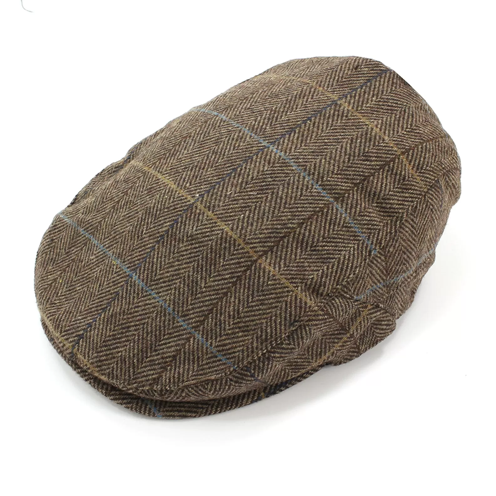 British Bag Co. Herringbone Check Flat Cap