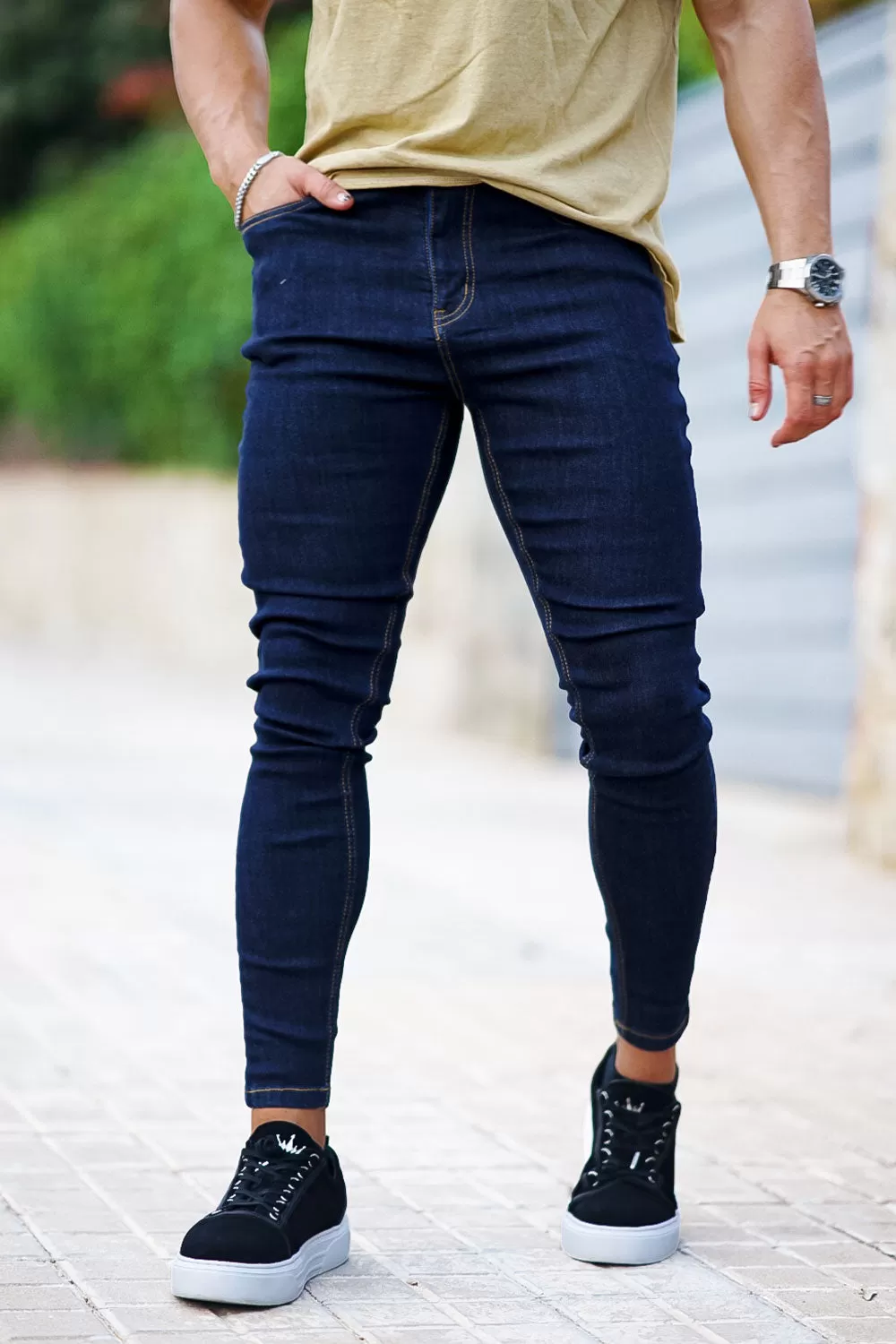 Buy $80 Free Shipping Men's Stacked Skinny Jean