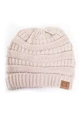 C.C Ribbed Kit Solid Color Beanie