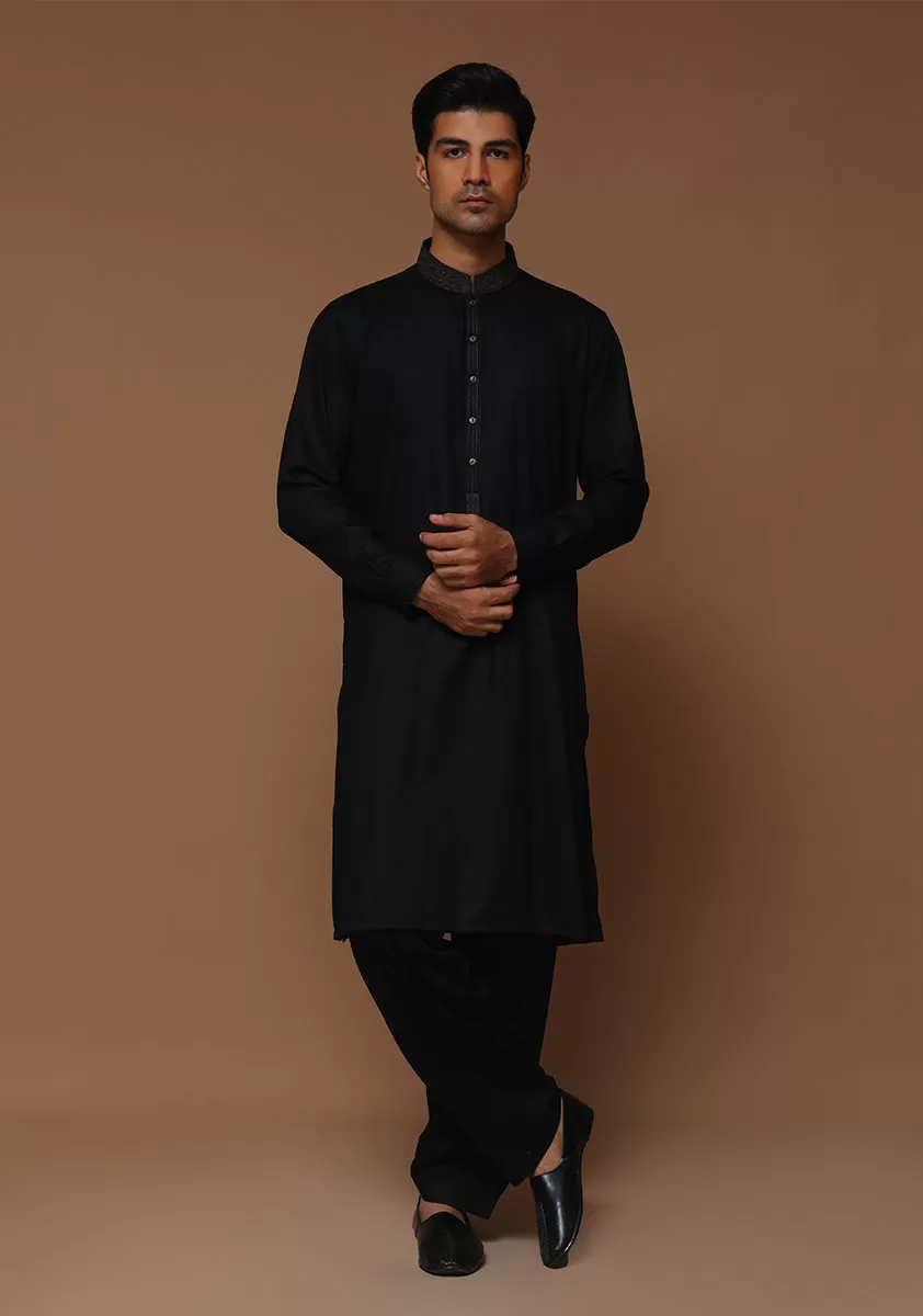 Classic Ayuthia Tap Shoe Slim Fit Embroidered Suit