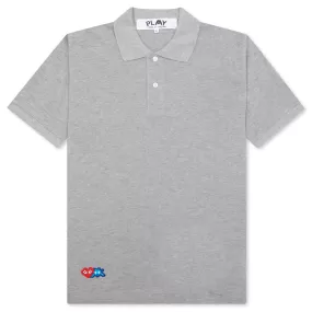 Comme des Garcons PLAY x the Artist Invader Polo - Grey