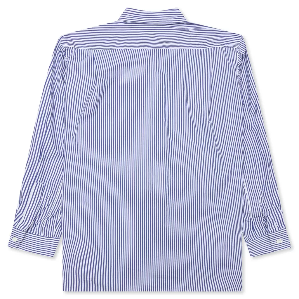 Comme des Garcons PLAY x the Artist Invader Striped Shirt - Blue/White