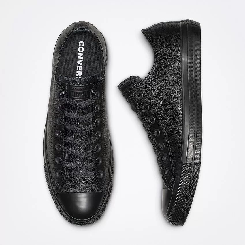 Converse - Chuck Taylor All Star Leather Black Low Top 135253