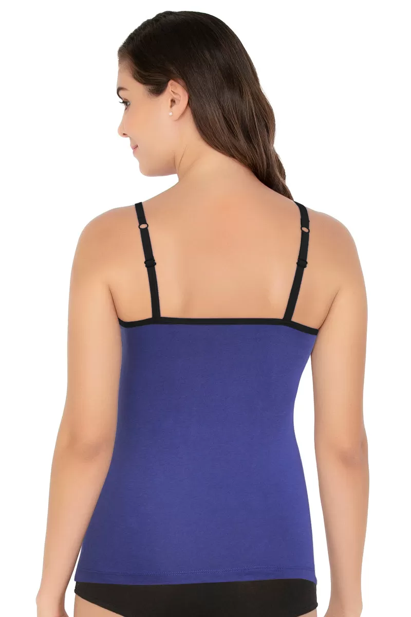 Cotton Camisole - Royal Blue-Blk