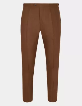 Dark Brown Wool Cashmere Trousers