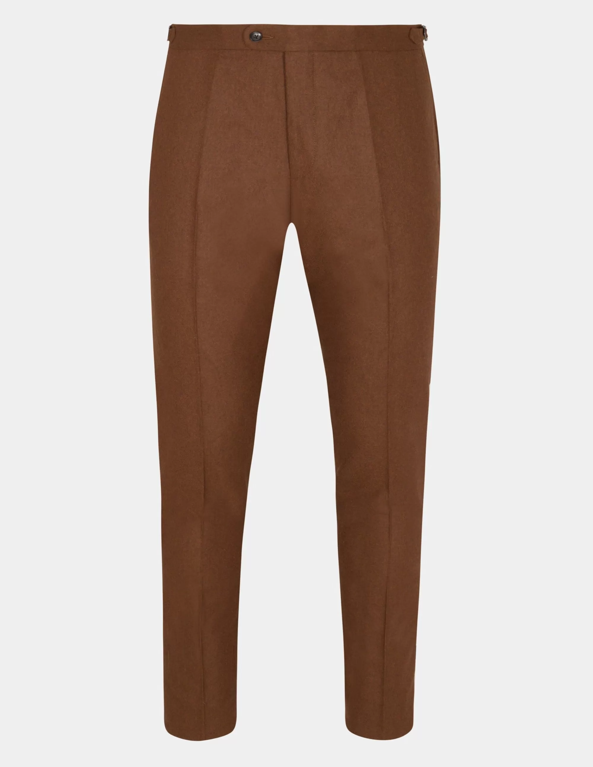 Dark Brown Wool Cashmere Trousers