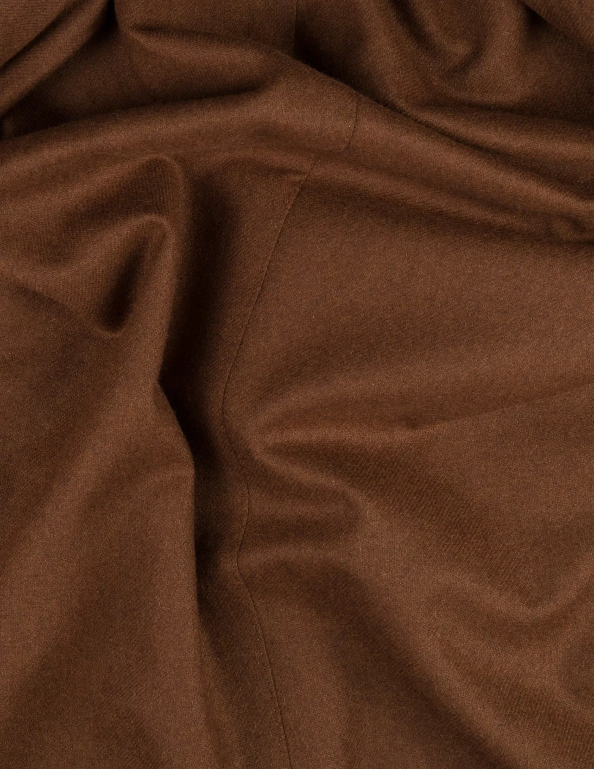 Dark Brown Wool Cashmere Trousers