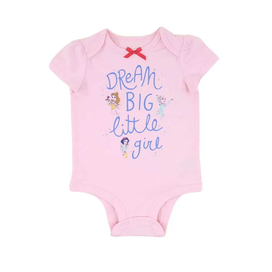 Disney Cotton Graphic Print Half Sleeves Romper - Dream Big Little Girl