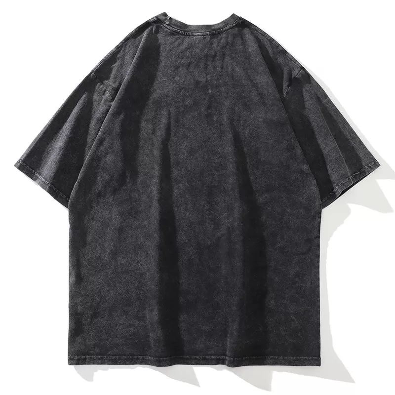 Distressed Oversize Grunge T Shirt