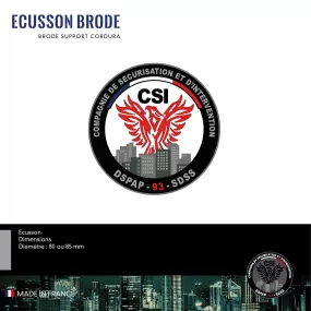 Ecusson Brodé Couleur CSI 93